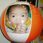 Beach ball-light orange